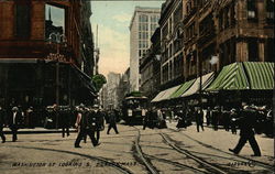 Washington Street Looking South Postcard