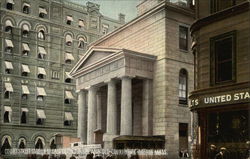 Court Street Station of East Boton Tunnel and Old Court House Postcard