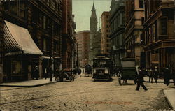 Milk Street, Boston, Mass. Massachusetts Postcard Postcard Postcard