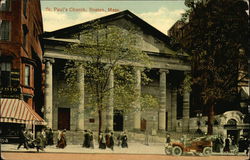 Street View of St Paul's Church Postcard