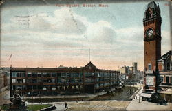 Bird's Eye View of Park Square Postcard