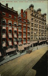 Adams House and Washington Street Postcard