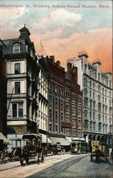 Washington Street, showing Adams House Boston, MA Postcard Postcard Postcard