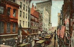 Washington Street at Newspaper Row Postcard