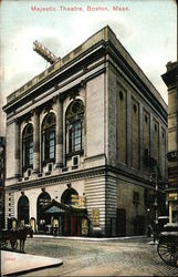 Street View of Majestic Theatre Boston, MA Postcard Postcard 
