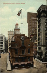 Bird's Eye View of Old State House Postcard