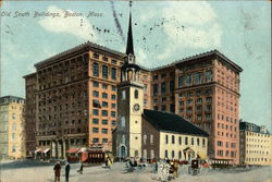 Street View of Old South Buildings Postcard
