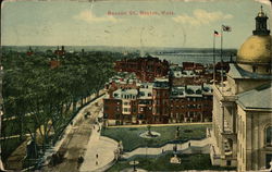 Bird's Eye View of Beacon Street Postcard