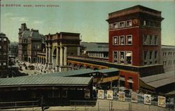 Bird's Eye View of North Station Postcard