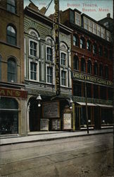 Street View of Boston Theatre Postcard