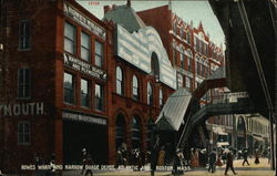 Rowes Wharf and Narrow Gauge Depot, Atlantic Avenue Boston, MA Postcard Postcard Postcard