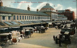 In the Market District Postcard