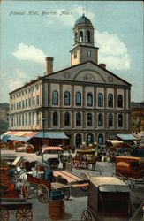 Street View of Faneuil Hall Postcard