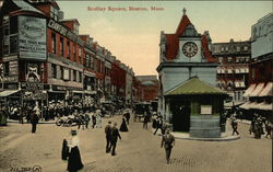 Busy Scollay Square Postcard