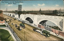 The Viaduct over the Charles River Postcard