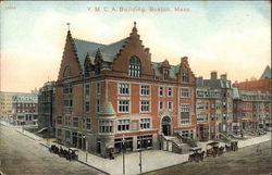 Bird's Eye View of YMCA Building Postcard