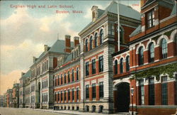 Engnlish High and Latin School Postcard