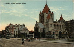 Street View of Trinity Church Postcard