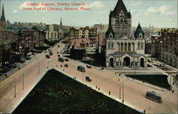 Copley Square and Trinity Church from the roof of the Library Postcard