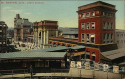 Bird's Eye View of North Station Postcard