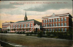 Boston Normal and Girls Latin School, Huntington Ave. Postcard