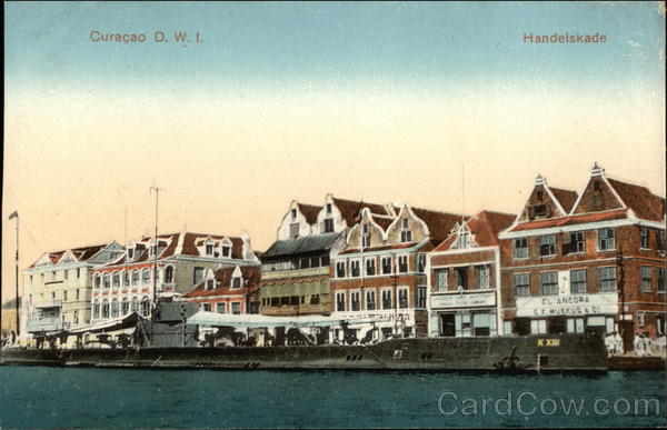 Handelskade, Curacao, Dutch West Indies Caribbean Islands