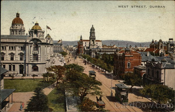 View of West Street, Durban South Africa