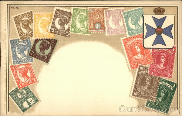Queensland, Australia Stamps Stamp Postcards