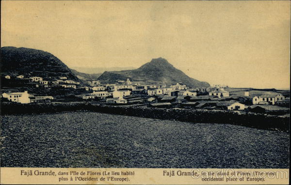 Faja Grande, in the Island of Flores (The most occidental Place of Europe) Lajes das Flores Portugal