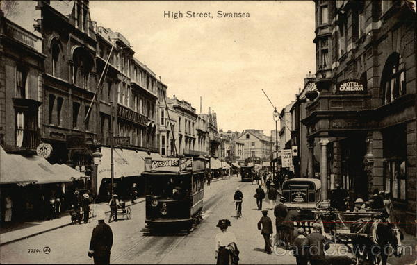 High Street Swansea Wales