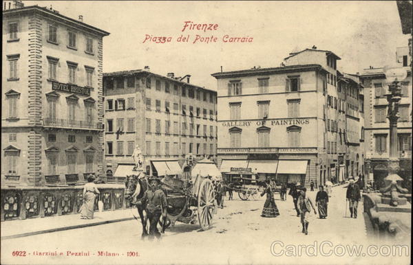 Piazza del Ponte Carraia Florence Italy