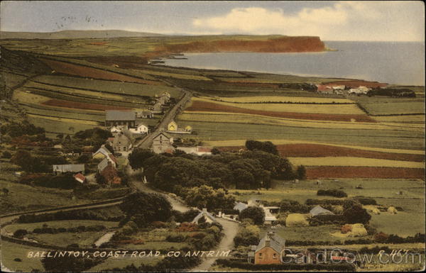 View of Ballintov Coast Road County Antrim Ireland
