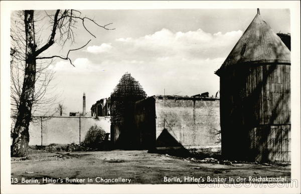 Hitler's Bunker in Chancellery Berlin Germany