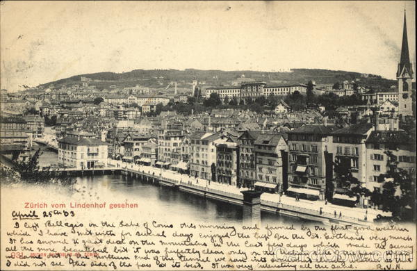 Zurich vom Lindenhof gesehen Switzerland