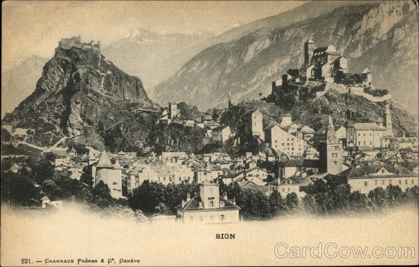 View of Sion Switzerland