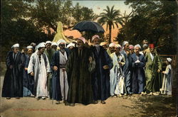 Funeral Procession Postcard