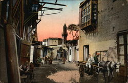 Street Scene in Old Cairo Postcard