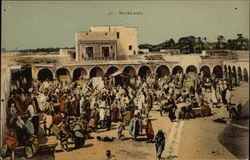 Marche Arabe - Outdoor Market Postcard