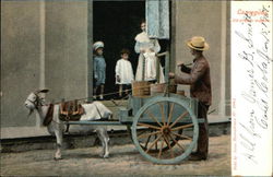 Ice Cream Wagon Postcard