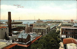 View of Port Said Postcard
