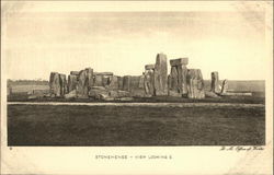 Stonehenge, View Looking East Salisbury, United Kingdom Wiltshire Postcard Postcard