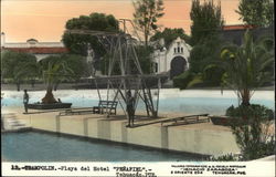 Trampolin - Playa del Hotel "Penafiel" Postcard