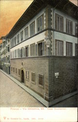 Via Ghibellina - Casa Buonarroti Postcard