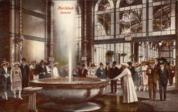 Karlsbad Sprudel (Carlsbad Bubble, in English) Postcard
