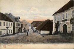 Gruss aus Chiesch Czech Republic Eastern Europe Postcard Postcard