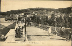 Faubourg et Pont El-Kantara Postcard