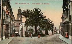 Calle de Espiritu Sta. - Las Palmas. G. Canaria Spain Postcard Postcard Postcard