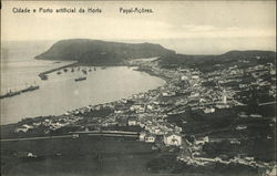 Cidade e Porto Artificial da Horta Postcard