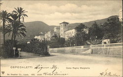 Corso Regina Margherita Ospedaletti, Italy Postcard Postcard
