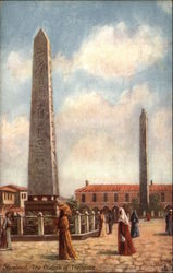 Stamboul, The Obelisk of Theodose Istanbul, Turkey Greece, Turkey, Balkan States Postcard Postcard